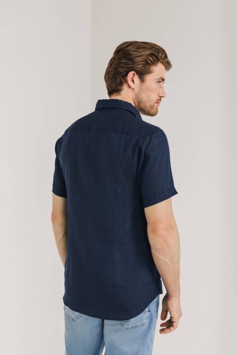 State of Art shirt ss plain linen